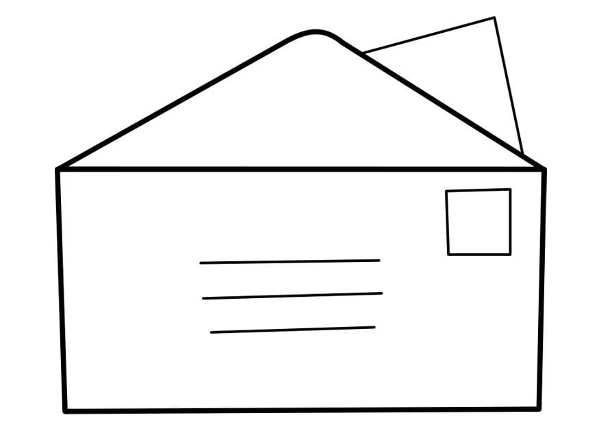 Dibujo para colorear carta