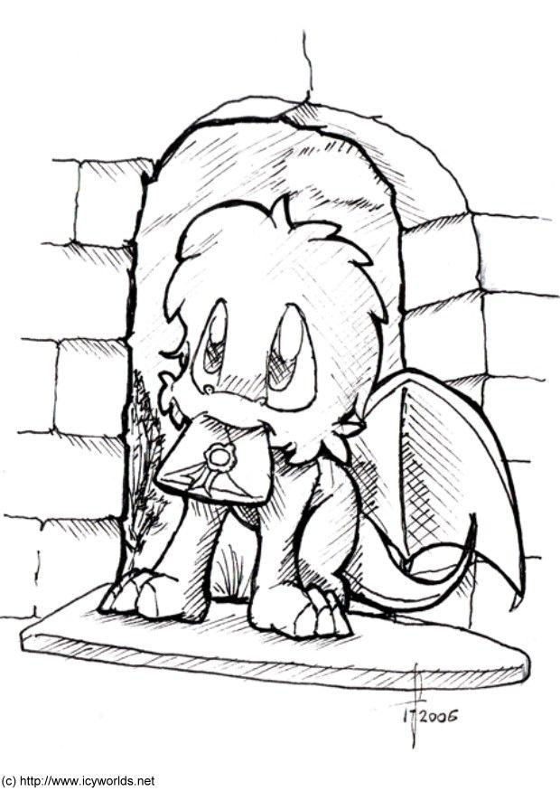 Dibujo para colorear carta