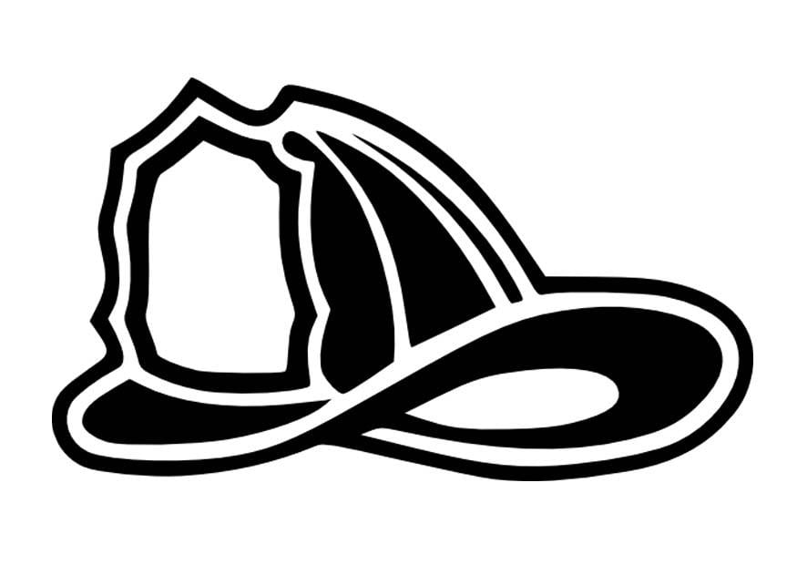 Dibujo para colorear casco de bombero