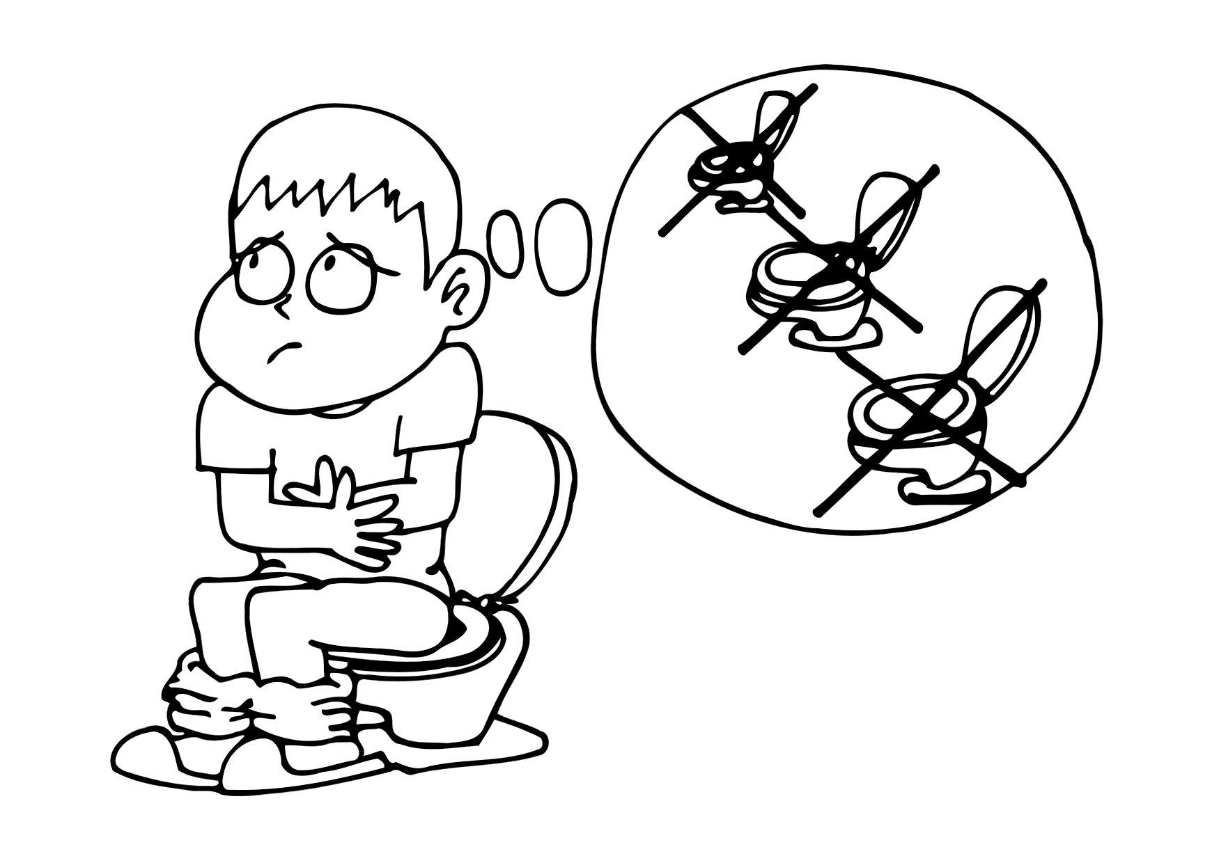 Dibujo para colorear catarro