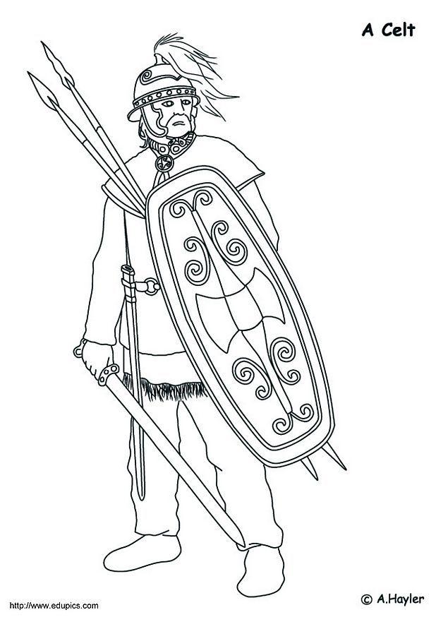 Dibujo para colorear celta