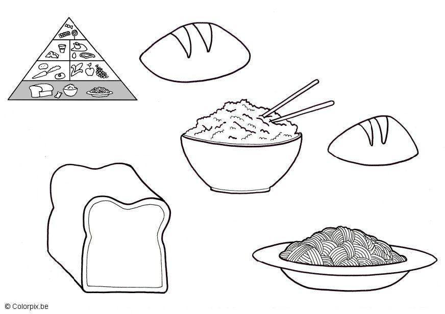 Dibujo para colorear cereales