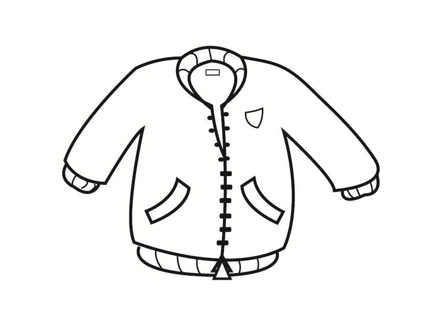 Dibujo para colorear chaquetA³n