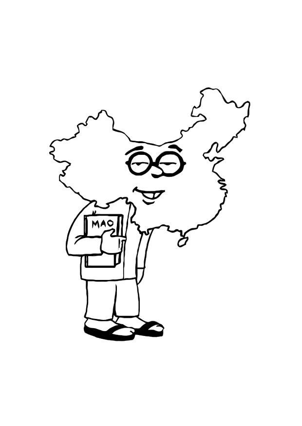 Dibujo para colorear china