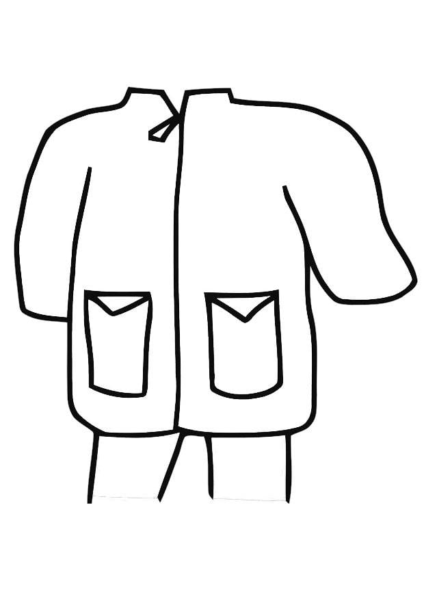 Dibujo para colorear chubasquero - parka