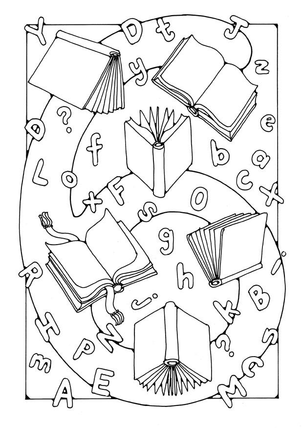 Dibujo para colorear cifra - 6