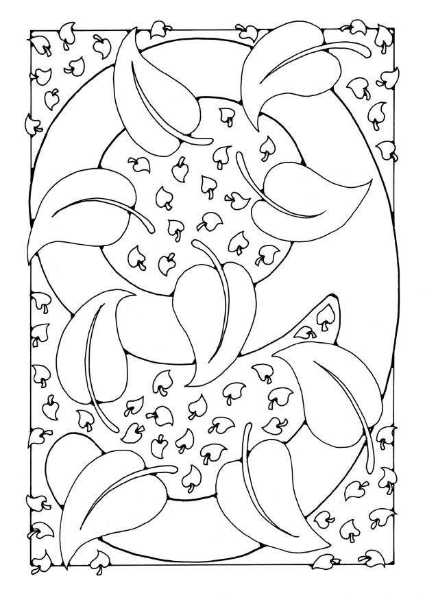 Dibujo para colorear cifra - 9