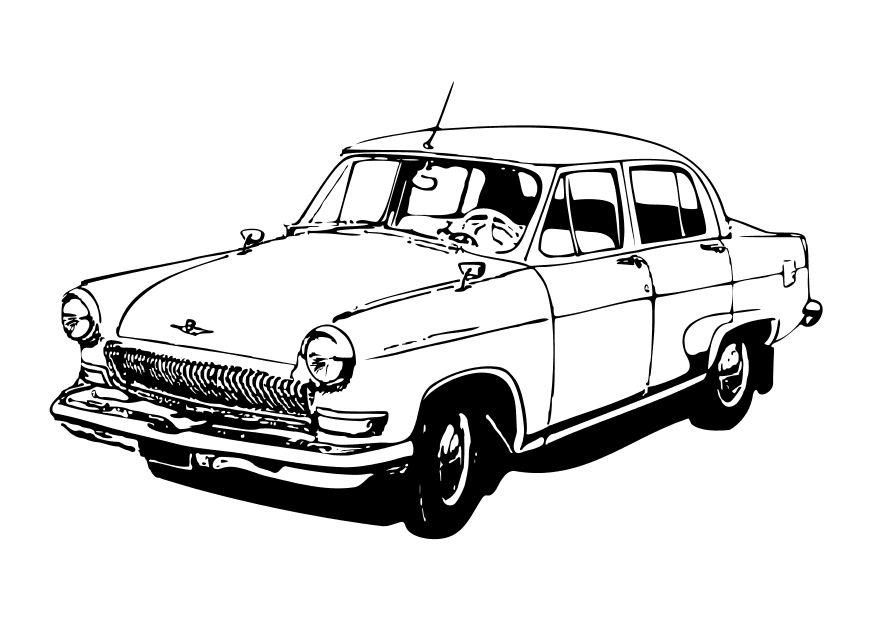 Dibujo para colorear coche