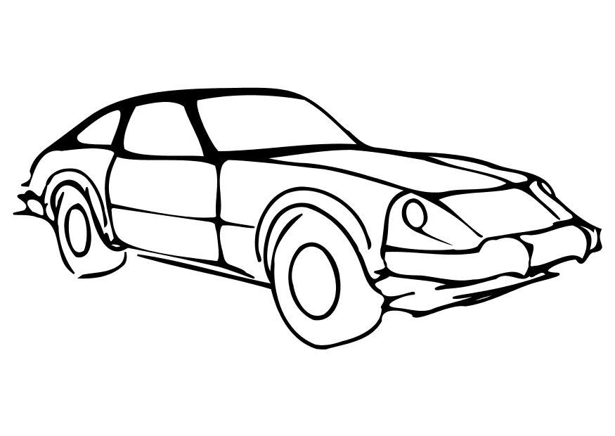 Dibujo para colorear coche