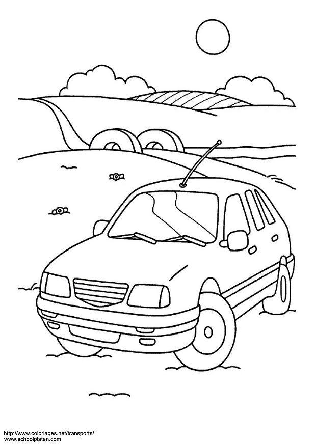 Dibujo para colorear coche
