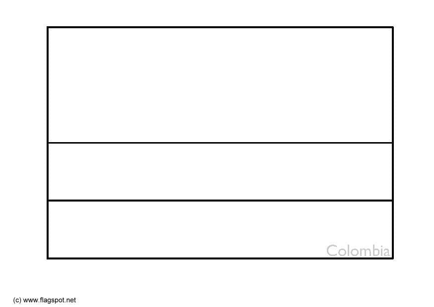 Dibujo para colorear colombia