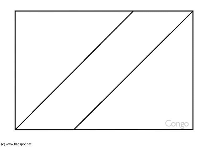 Dibujo para colorear congo