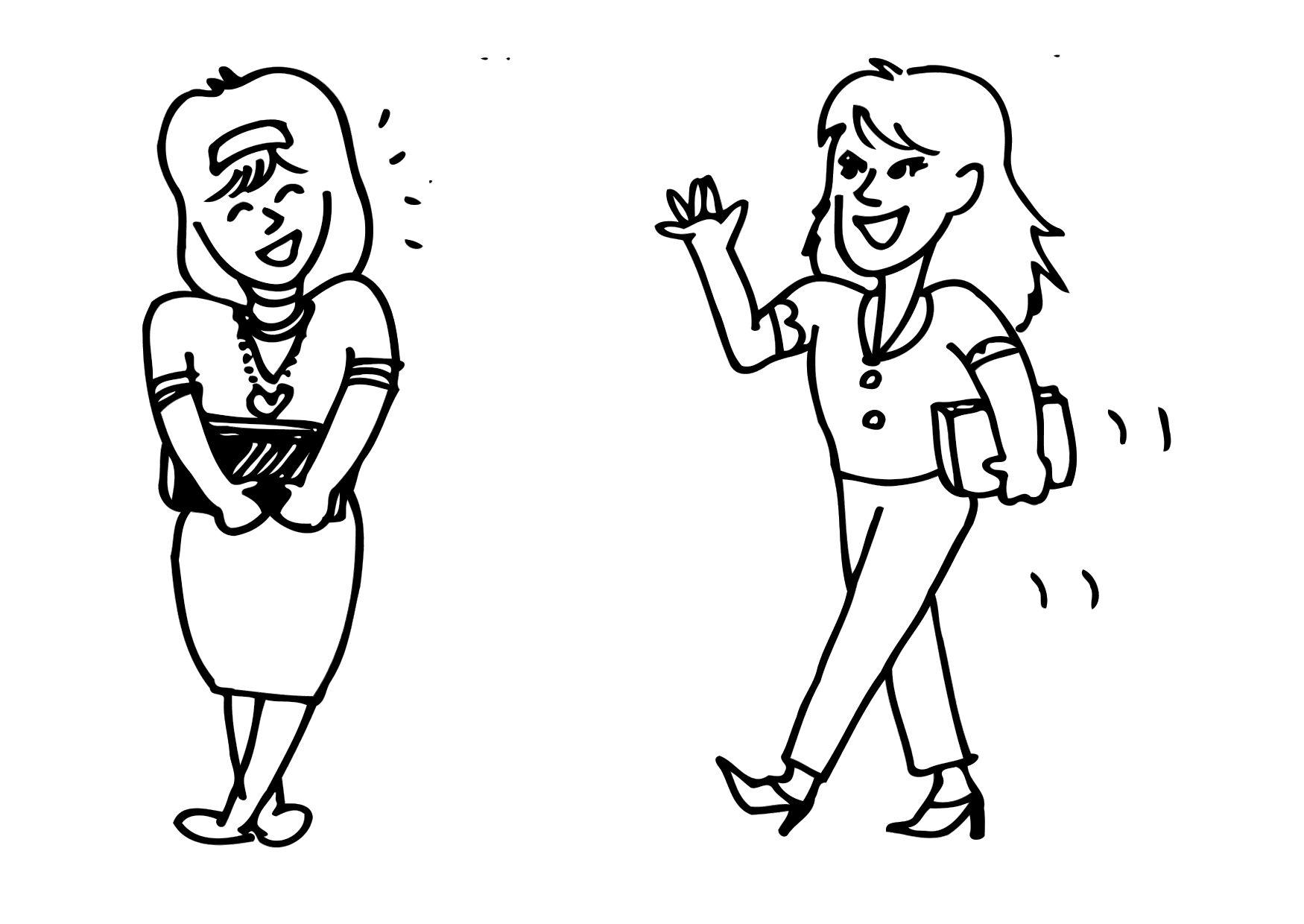 Dibujo para colorear conocerse