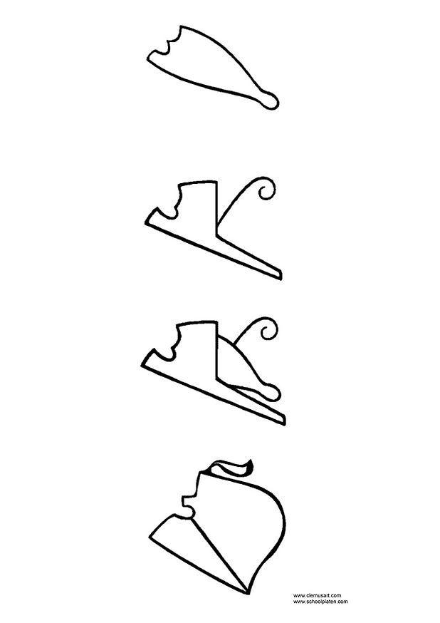 Dibujo para colorear coronas egipcias