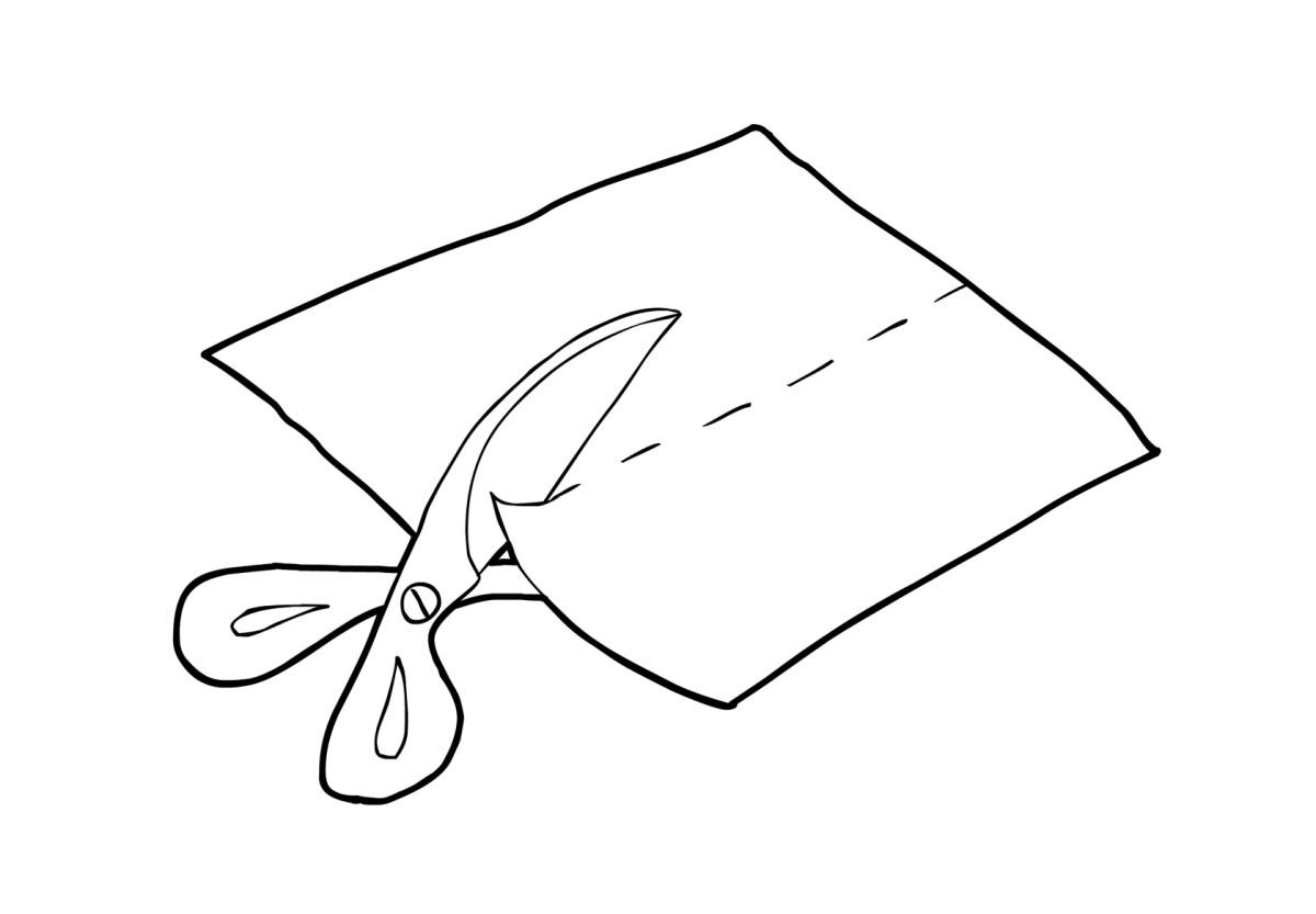 Dibujo para colorear cortar