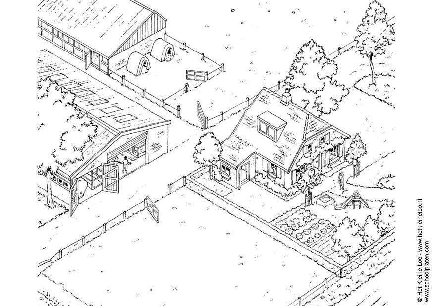 Dibujo para colorear crA­a de ganado lechero