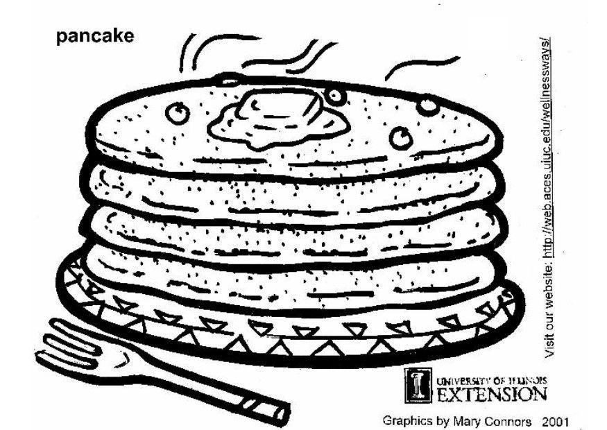 Dibujo para colorear crepes