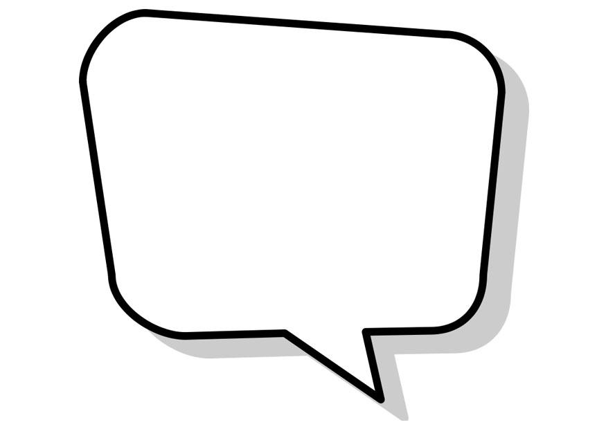 Dibujo para colorear cuadro de diA¡logo