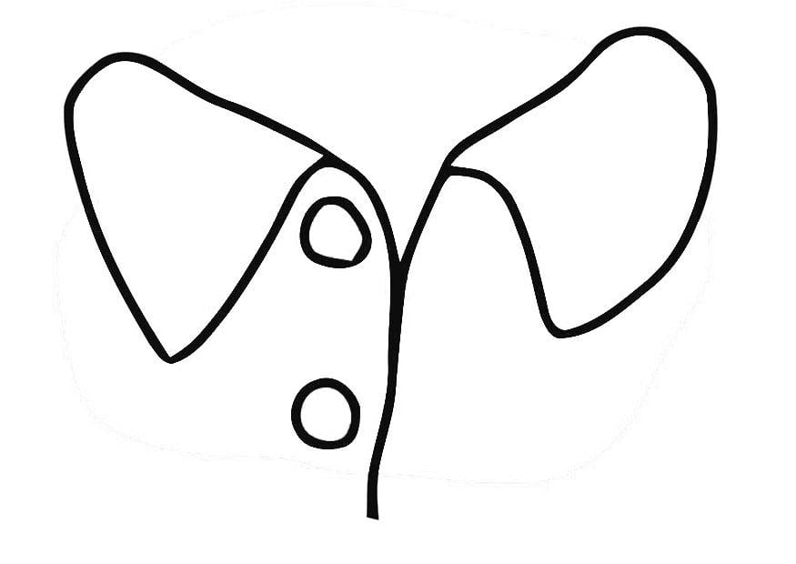 Dibujo para colorear cuello