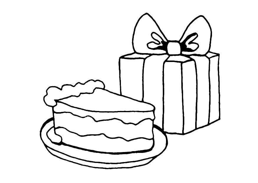 Dibujo para colorear cumpleanos