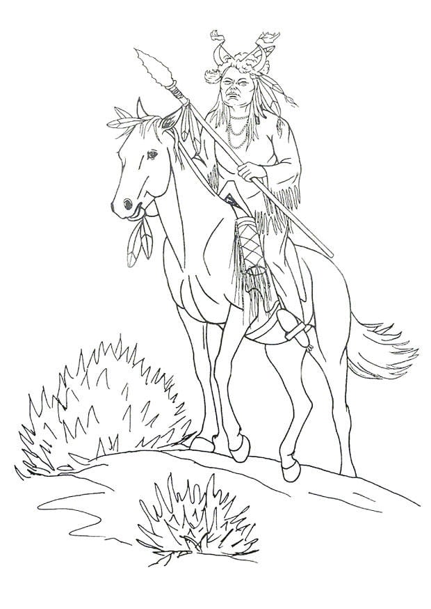 Dibujo para colorear curandero