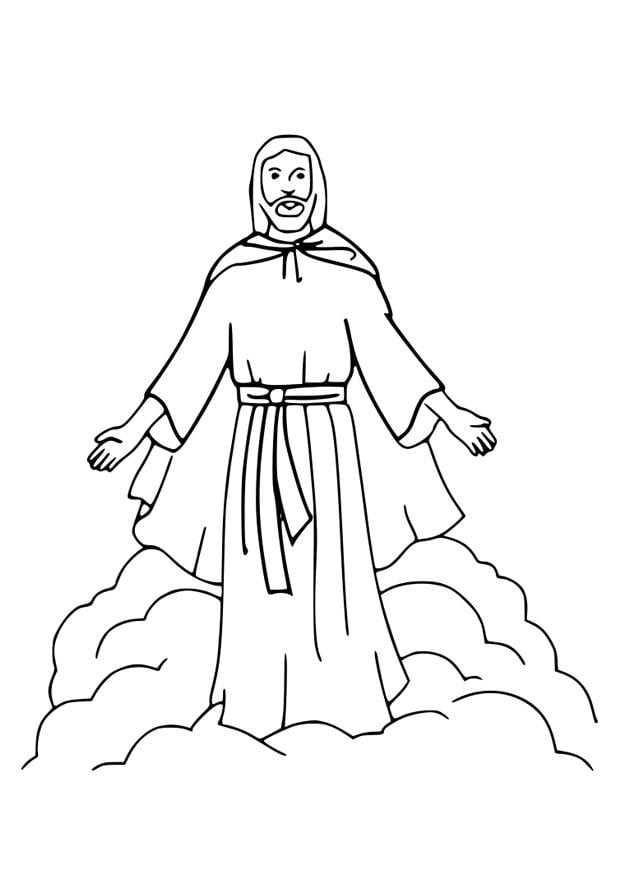 Dibujo para colorear dA­a de la ascensiA³n