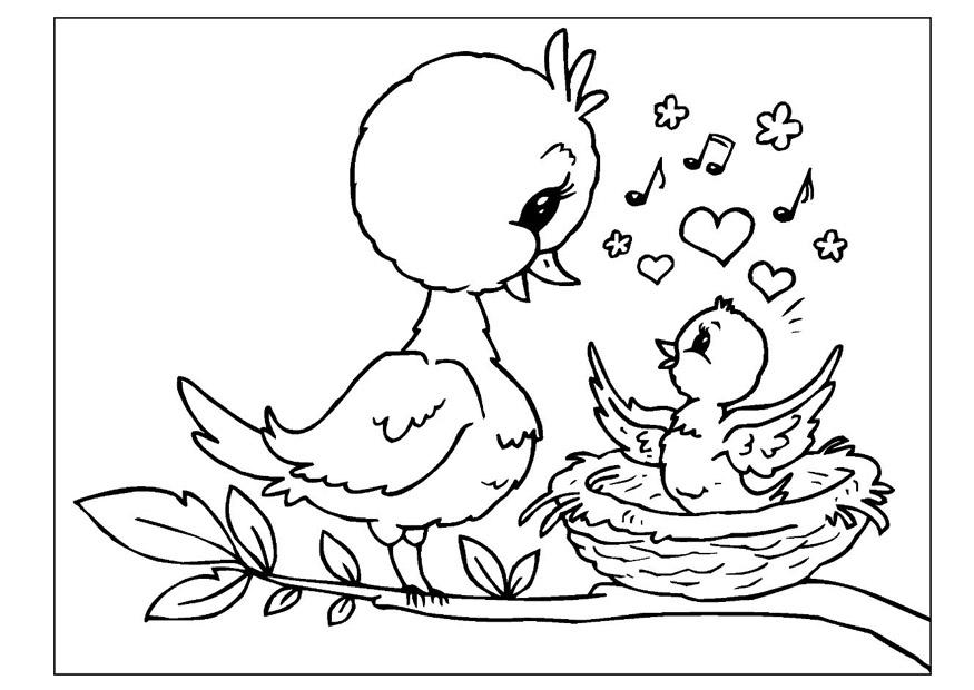 Dibujo para colorear dA­a de la madre