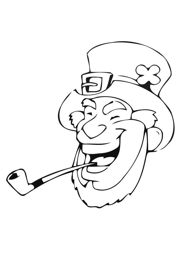 Dibujo para colorear dA­a de san patricio