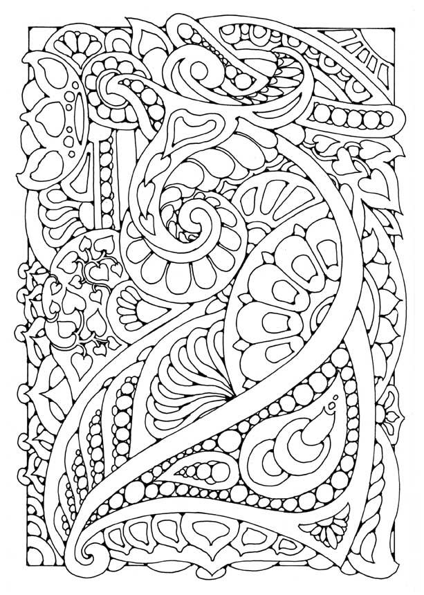 Dibujo para colorear decoraciA³n