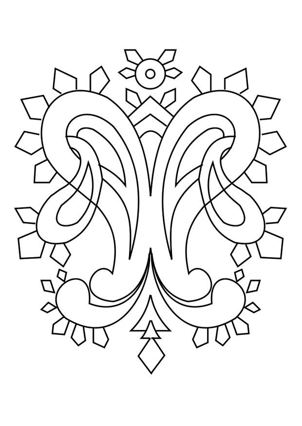 Dibujo para colorear decoraciA³n