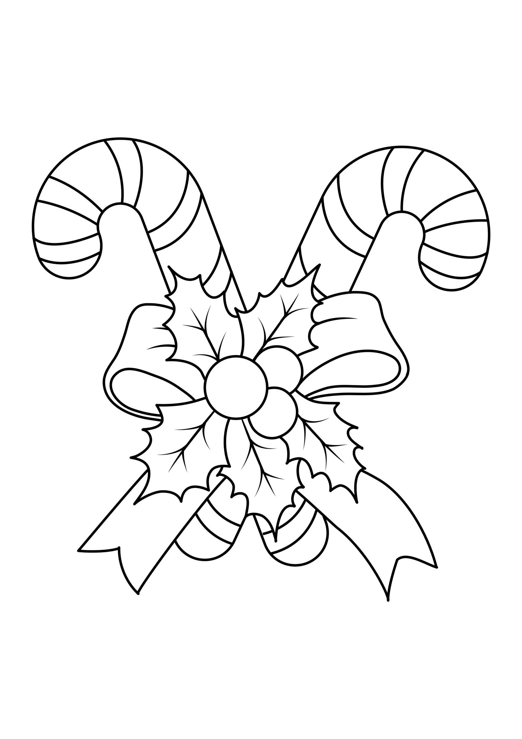 Dibujo para colorear decoraciones de navidad