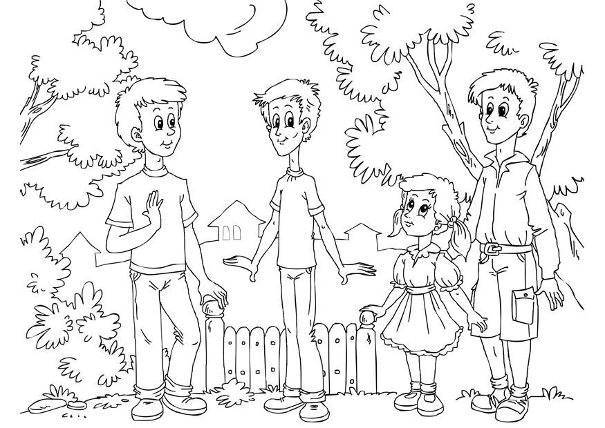 Dibujo para colorear delgado