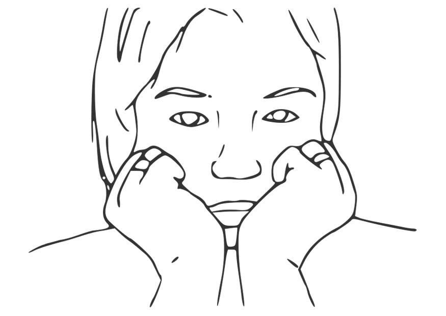 Dibujo para colorear depresiA³n
