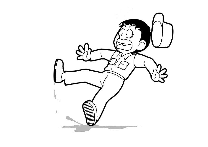 Dibujo para colorear deslizamiento