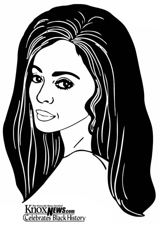 Dibujo para colorear diana ross