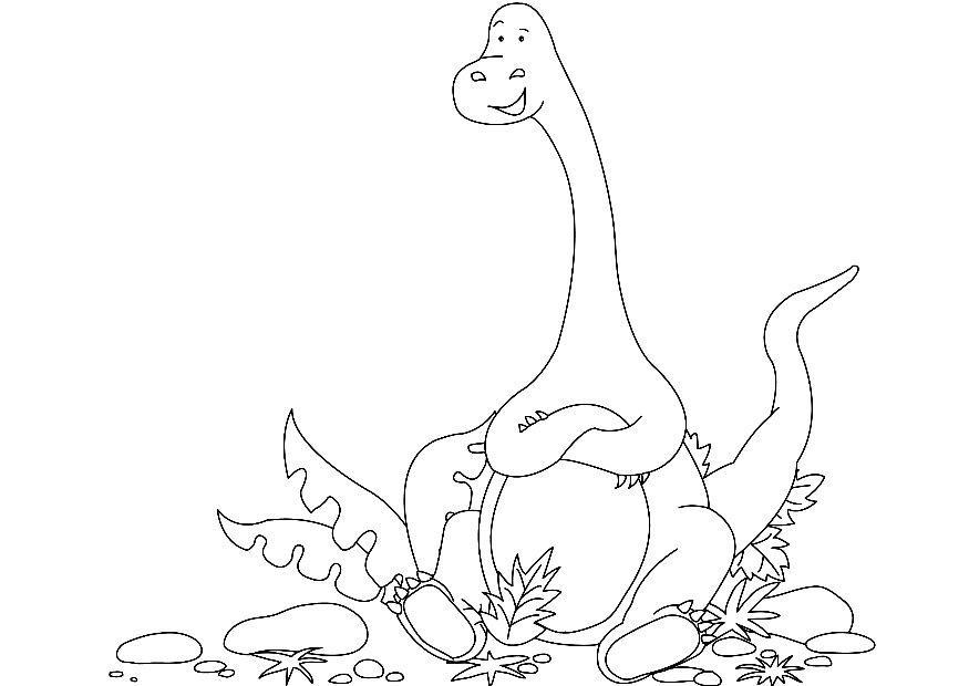 Dibujo para colorear dinosaurio