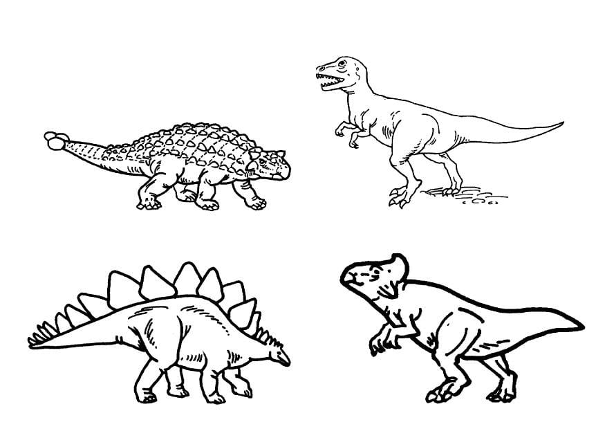 Dibujo para colorear dinosaurios
