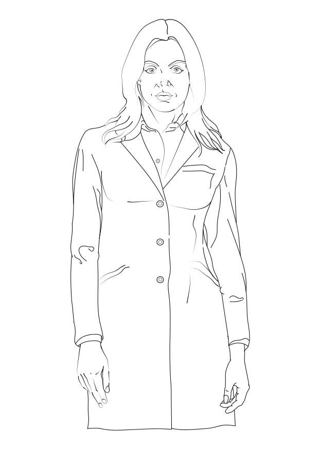 Dibujo para colorear doctor