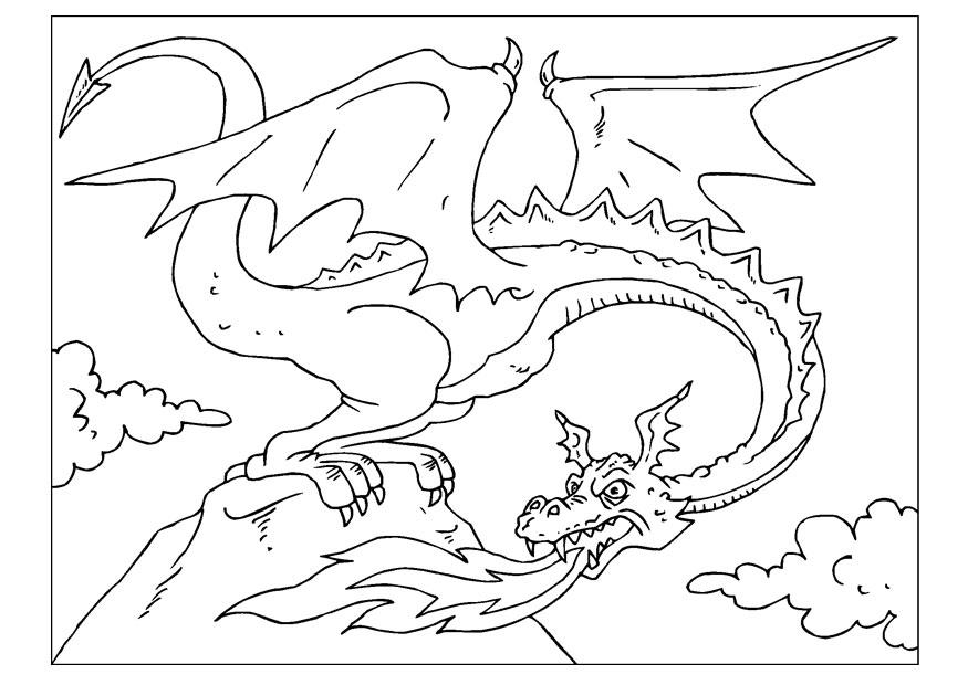 Dibujo para colorear dragA³n