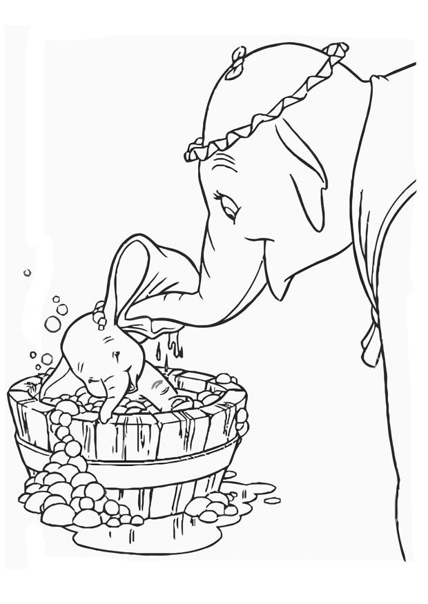 Dibujo para colorear dumbo