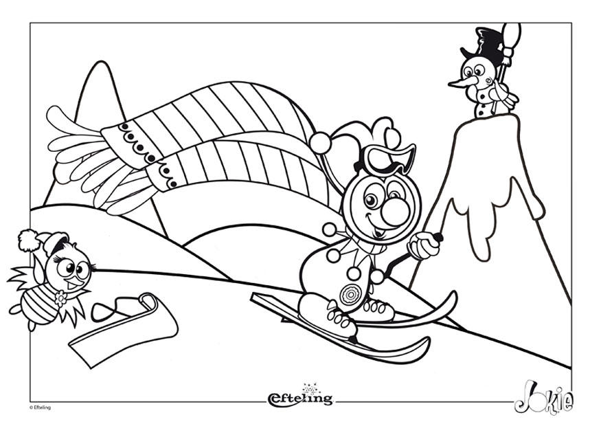 Dibujo para colorear efteling - austria