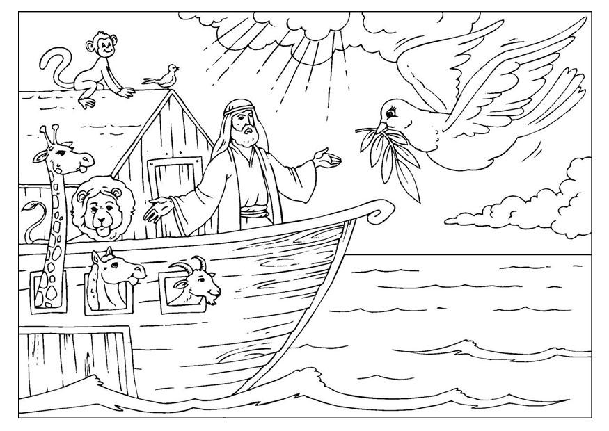 Dibujo para colorear el arca de noA©