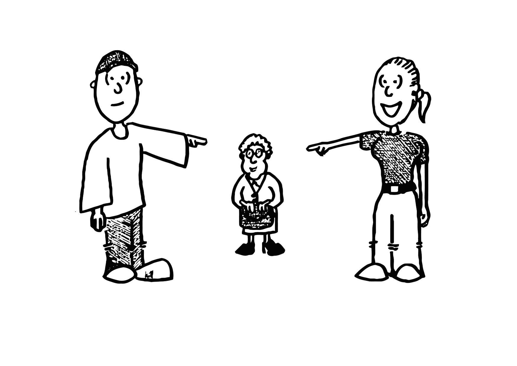 Dibujo para colorear ella