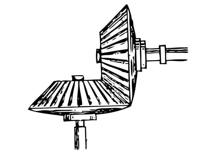 Dibujo para colorear engranaje de transmisiA³n