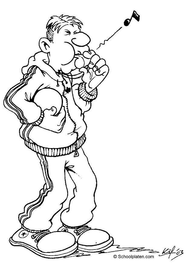 Dibujo para colorear entrenador