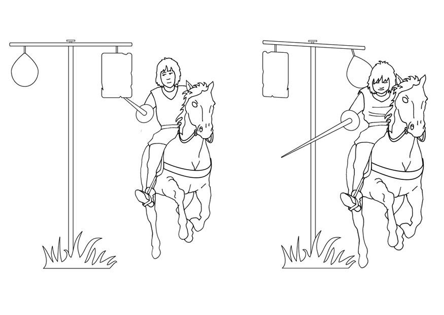 Dibujo para colorear entrenamiento