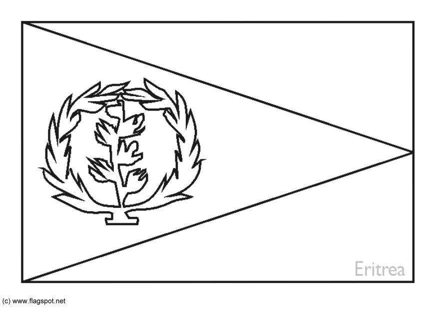 Dibujo para colorear eritrea