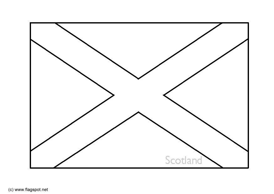Dibujo para colorear escocia