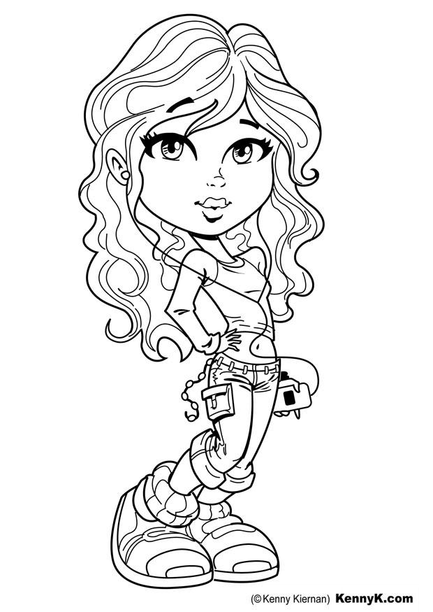 Dibujo para colorear escuchar mAºsica