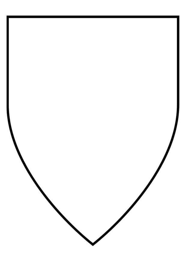 Dibujo para colorear escudo